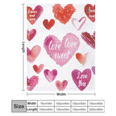 Buysing Customerized Personalized Blanket Custom Valentine's Day Gift for Mom Dad Girlfriend Boyfriend Wife Husband-heart love sweet
